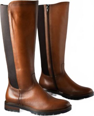 Eric Michael Womens Riley Leather Boots In Tan