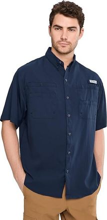 Columbia Tamiamitm II S/S Mens Short Sleeve Button Up Collegiate Navy : 2XL, Mesh/Polyester
