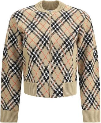 Burberry Gehaakte Rits Cardigan