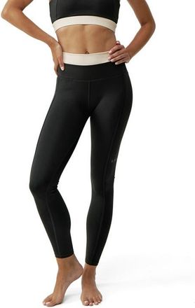 Born Living Yoga Fiorella Performance Medium Rise Sport Legging in Black/stone at Nordstrom, Size Medium Eu