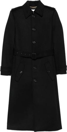 Saint Laurent Belted Single-breasted Coat