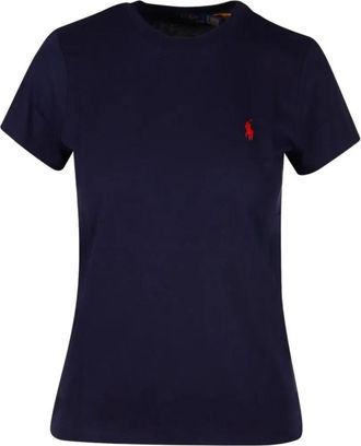 Ralph Lauren Dark Blue Crew Neck Logo T-Shirt