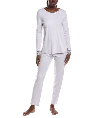 Hanro Hanro 2Pc Floral Tulle Pajama Set