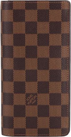 Louis Vuitton Damier Canvas Ebene Damier Canvas Long Wallet (Bi-Fold) (Pre-Owned)