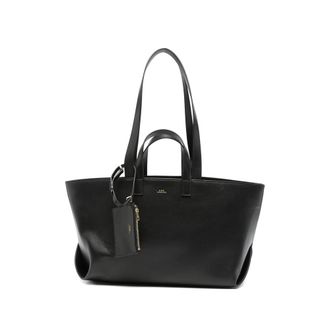 A.P.C. A. p.c. Le Drummer Logo-stamp Leather Tote Bag