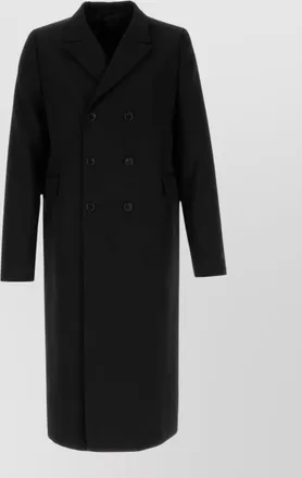 Prada virgin wool single-breasted overcoat