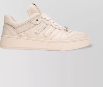 Bally elevated leather sneakers with padded collar