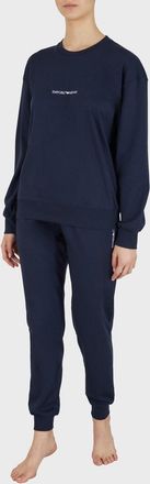 Emporio Armani Interlock Lounge Set Marine Navy
