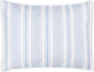 Matouk Elio Pillow Sham in Quilted Blue at Nordstrom, Size Boudoir