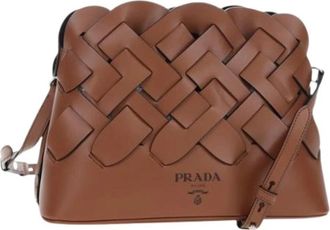 Prada Pre-owned Vintage Schoudertas - Dames - Vintage Schoudertas - Bruin - ONE Size - Leer - Vintage
