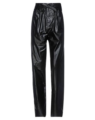 Isabel Marant Coated Black Fabric Pants Size S