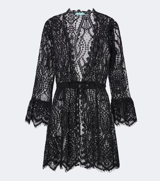 Melissa Odabash Naia cotton-blend lace beach cover-up