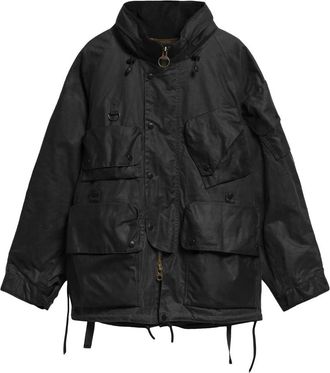Barbour Ripstop Wax Jacket - Heren - Zomerjassen - Zwart - S - Katoen - Jassen