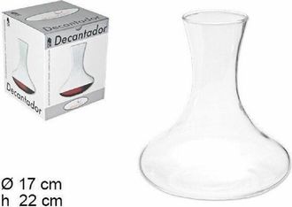 Trade Shop Trade Shop - Decanter Per Vino In Vetro Aeratore Sommelier Enoteca Ristorante 17x22cm 054093