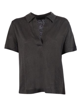 Majestic Filatures Elephant Relaxed Textured Polo Shirt