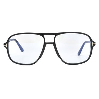 Tom Ford Blue Light Block Navigator Mens Eyeglasses FT5737-B 001 56