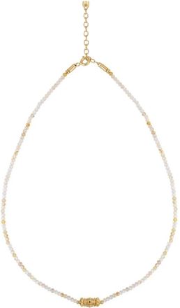 Doroth&eacute;e Sausset Rakhi Lola Stenen Ketting - Dames - Kettingen - Geel - ONE Size - Accessoires