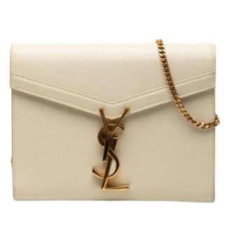 Saint Laurent Pre-owned Clutches, female, Beige, Size: ONE SIZE Pre-owned The Cassandra