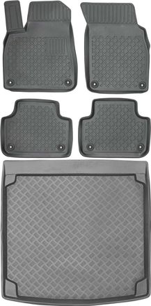 OEM Juego De Alfombrillas Para Audi Q8 Suv De 2018: Alfombrilla Para Coche + Alfombrilla Para Maletero