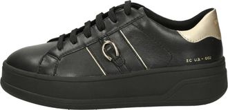 Geox Spherica Ecub-2 - Dames - Sneakers - Zwart - 37 EU - Leer - Schoenen
