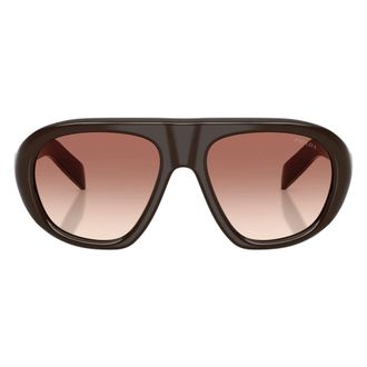 Prada Dames, Accessoires, Bruin, Maat: 57 MM