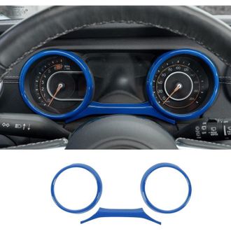 OEM Juego De 2 Cubiertas Para El Tablero, Embellecedores De Tablero De Abs Azul, Indicadores De Instrumentos Para Jeep Wrangler 2018-2022 Jl Jlu Gladiator