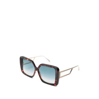 Linda Farrow Sunglasses, female, Brown, Size: 59 MM Sunglasses