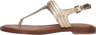 Michael Kors Schoenen, Dames, Geel, 40 EU, Leer, Mandy Teenslippersandaal