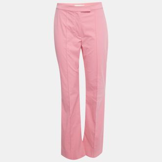 Jonathan Simkhai Pink Nylon Wide Leg Trousers
