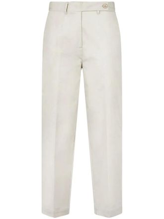 Ballantyne tailored trousers - women - Cotton/Elastane - 42 - White