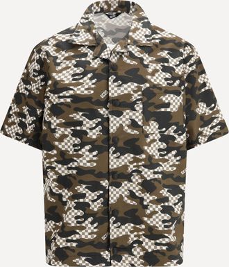 GCDS Checked Camo Shirt Male 46