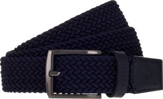 Mustang Stretchg&uuml;rtel MUSTANG, Herren, Gr. 11,5, navy, Materialmix, unifarben, G&uuml;rtel Stretchg&uuml;rtel, 3,5 cm, klassische geschw&auml;rzte Dornschliesse