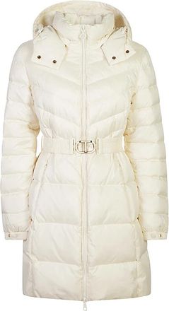Twinset Witte Jassen & Mantels voor Vrouwen - Dames - Parka Jassen - Wit - L - Polyester - Jassen