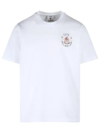 Casablanca Casaway White Cotton T-Shirt