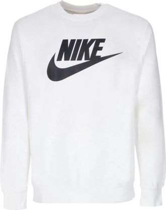 Nike Graphic Crew Sweatshirt - Heren - Sportshirts - Wit - XL - Katoen - Fitness