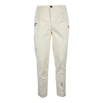 Clarks Heren, Broeken, Wit, Maat: XL Katoen