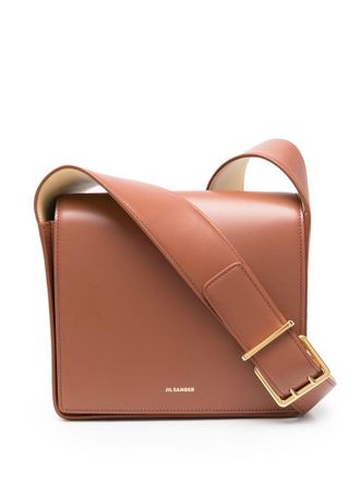 【Jil Sander】 Leather bag ブラウン Luxury Jil Sander Bag Brown - Grained Leather - Etsy