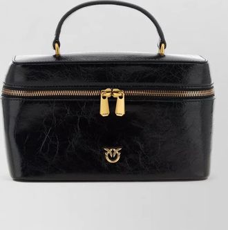 Pinko love bag classic leather mini vanity case