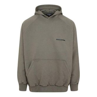 Balenciaga Strike 1917 Oversized Hoodie Khaki 697879TMVH22930