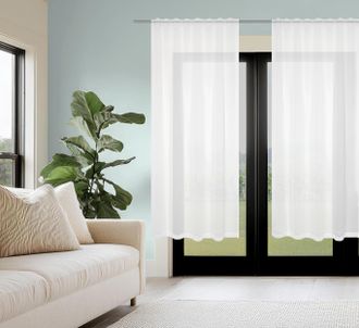 Home Wohnideen Gardine »DOLLY« Multifunktionsband 2 Stk. tlg. transparent