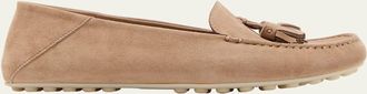 Loro Piana Suede Tassel Moccasin Loafers