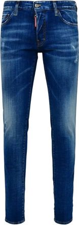Dsquared2 Mens Slim Jean Dark Blue Denim Pants Cotton - Size 38 (Waist)