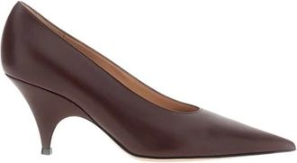 Gianvito Rossi Pointed Kitten Heel Pump - female - Gianvito Rossi - Pumps - Red - 4 1/2 UK - Shoes