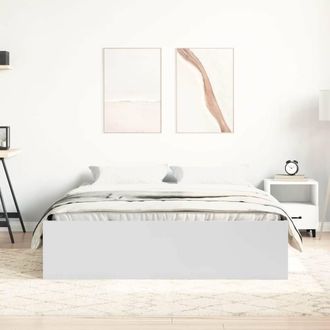 Berkfield Home Modern Bed Frame White 120x200 cm