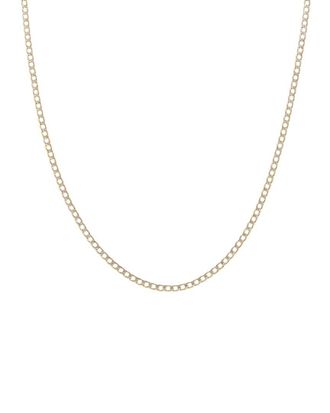 Italian Gold, Inc 10K Pave 2.4Mm Semi-Solid Cuban Link Chain