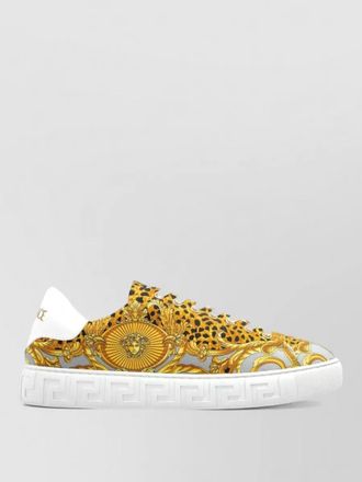 Versace printed low-top sneakers