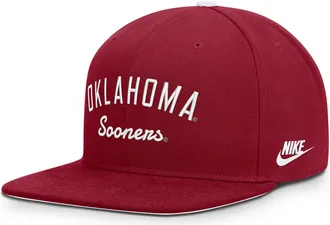 Nike Oklahoma Legacy Pro Nike Mens Dri-FIT College Adjustable Hat in Red | NC1299MIOKV-38H