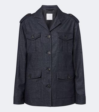 Eleventy Chaqueta de lana, algod&oacute;n y cachemir