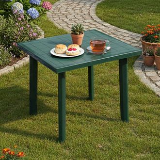 Dmora Dmora Table Rectangulaire Modulable, Made In Italy, 80 X 75 X 72 Cm, Couleur Verte