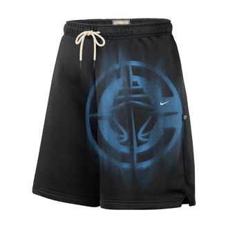 Nike Mens LA Clippers Standard Issue Fleece Basketball Shorts in Black | IQ1497-010